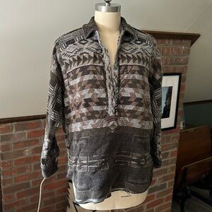 Free People We the Free Arizona Sky Pullover Flannel Shirt